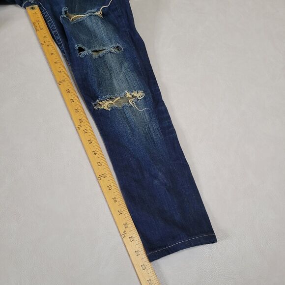 Big Star Casey K Slim Boot Low Rise Womens 28XL 32X25 Blue Jeans Bootcut Ankle - Picture 14 of 15